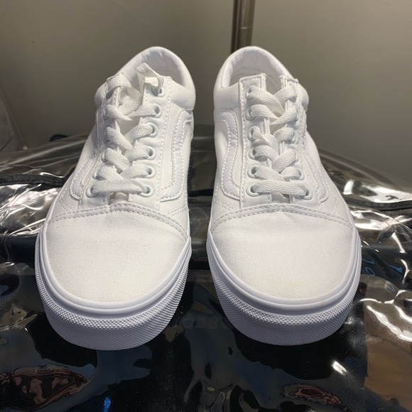 Vans | Shoes | White Lace Up Vans 